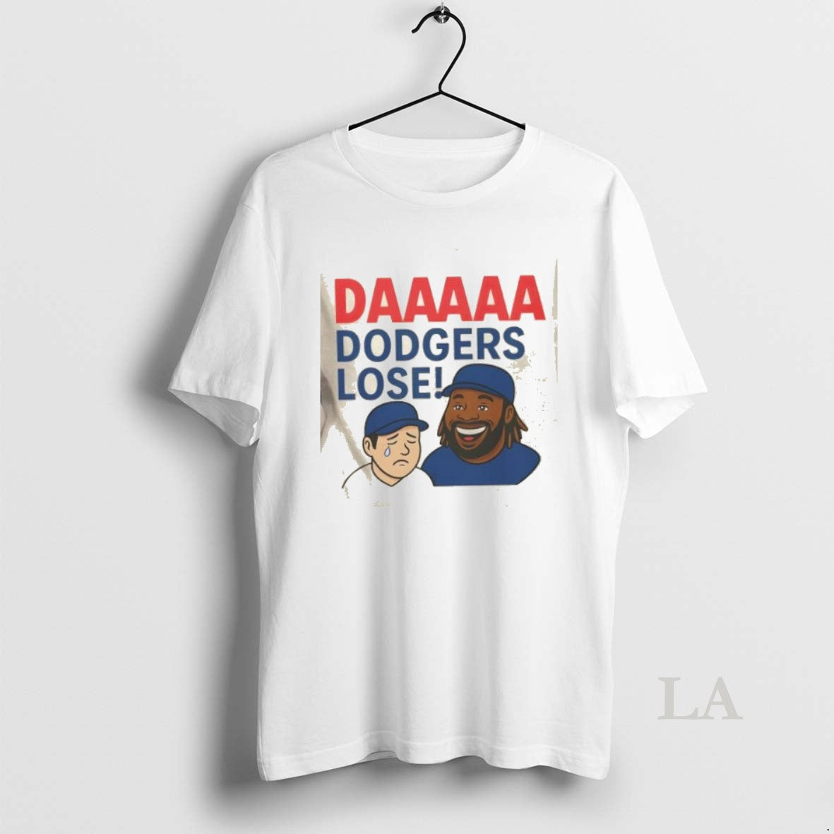 Original Daaaaa Dodgers Lose Baseball Cartoon