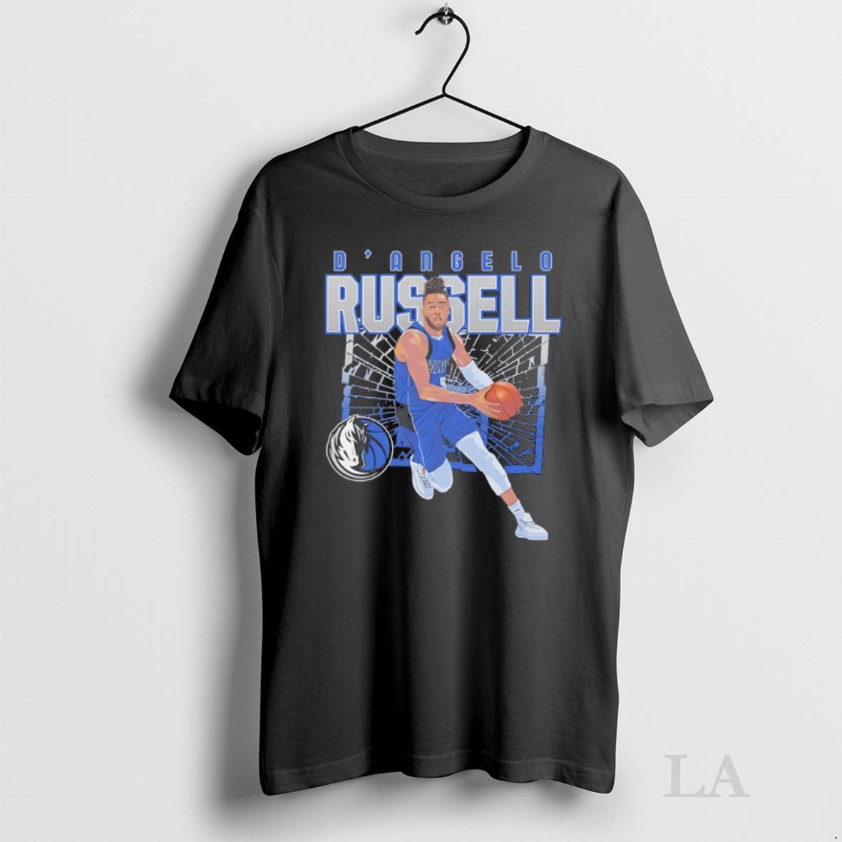 Original Dangelo Russell Dallas Mavericks Basketball Player Shattered