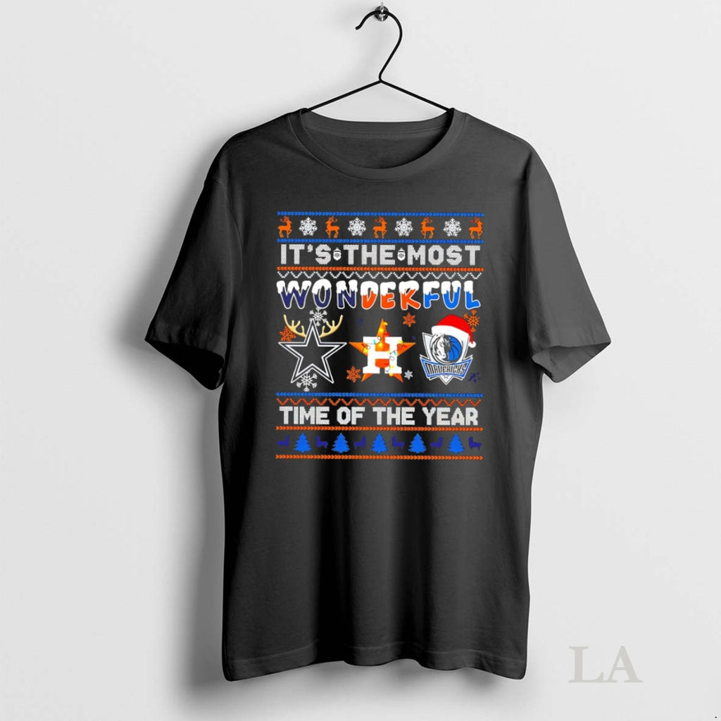 Original Dallas Cowboys Houston Astros Dallas Mavericks Its The Most Wonderful Time Of The Year