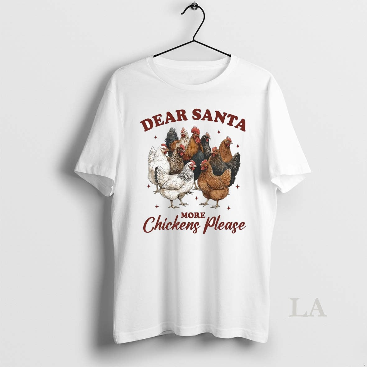 Original Dear Santa More Chickens Please Christmas