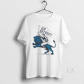 Original Detroit Lions Player Riding Lion Go Detroit Graphic