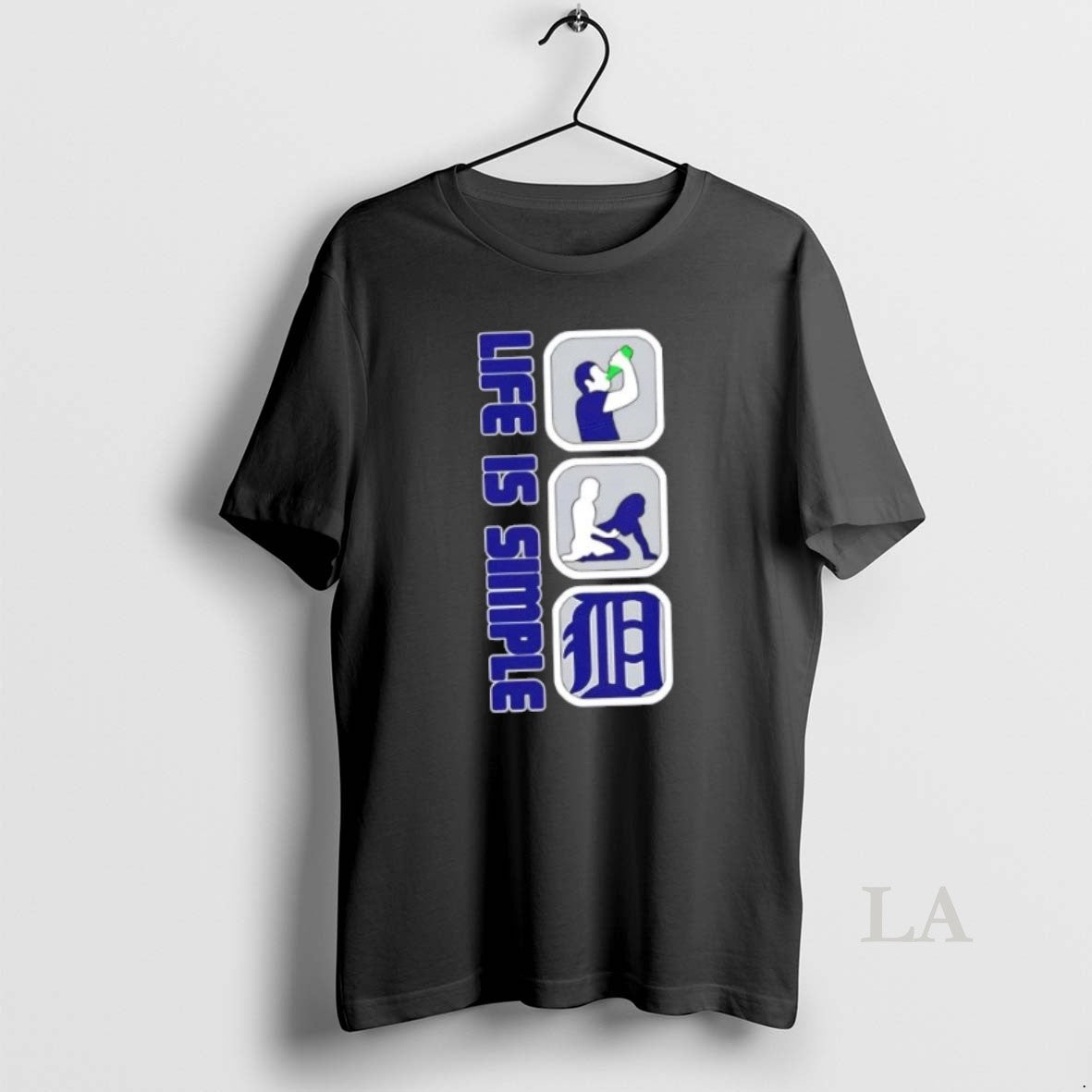 Original Detroit Tigers Baseball Life Is Simple