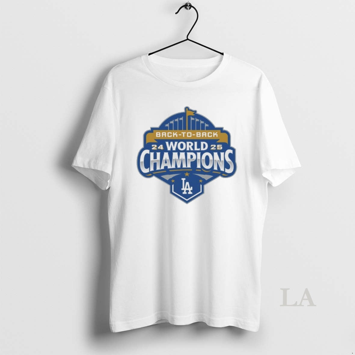 Original Dodgers Back To Back World Series Champions Logo