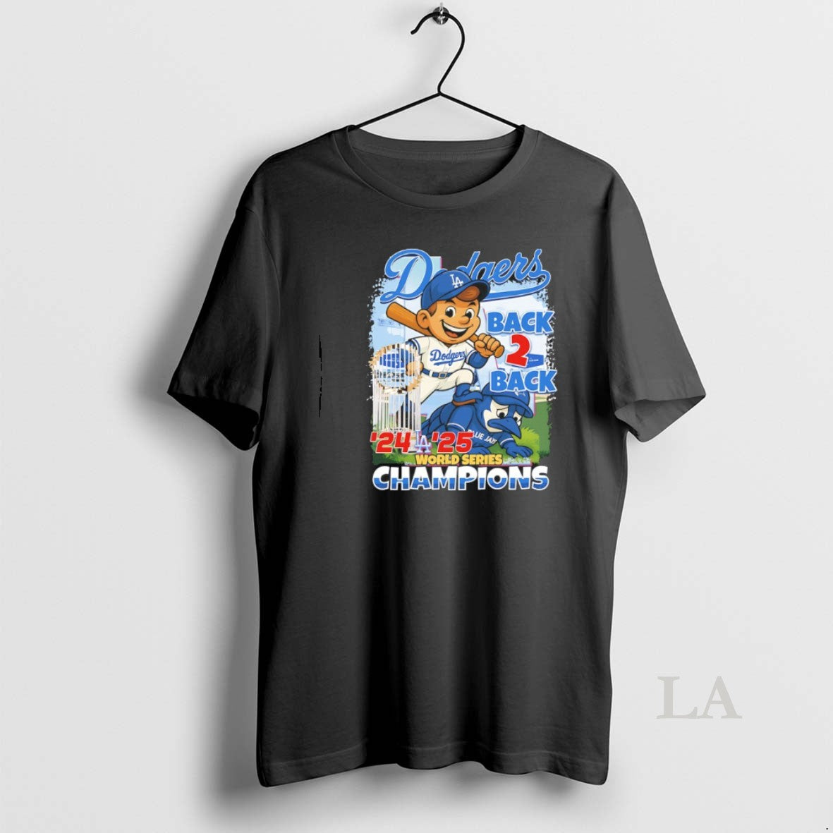 Original Dodgers Beat Blue Jays Back 2 Back 24 25 World Series Champions Mascot