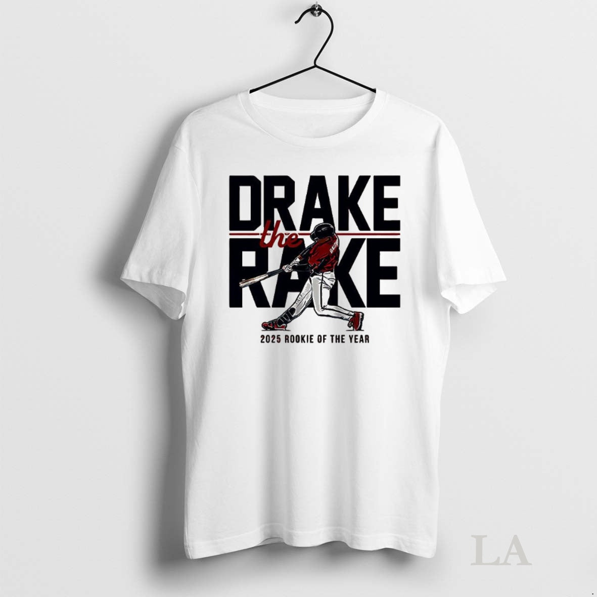 Original Drake Baldwin Atlanta Braves Baseball The Rake 2025 Rookie Of The Year 2025