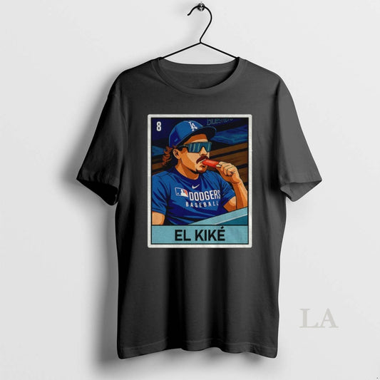 Original El Kike Enrique Hernandez Eat Hot Dog Los Angeles Dodgers Mlb Baseball 2025 Card