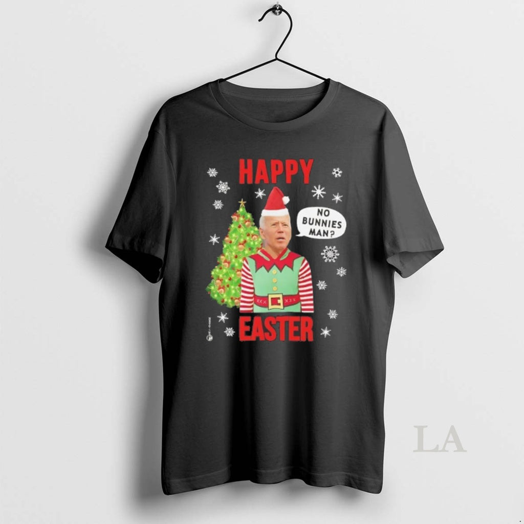 Original Elf Biden Christmas Happy Easter No Bunnies Man