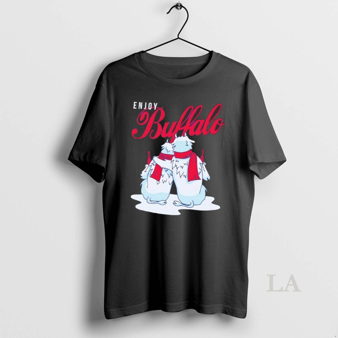 Original Enjoy Buffalo Snowmen Christmas Vintage
