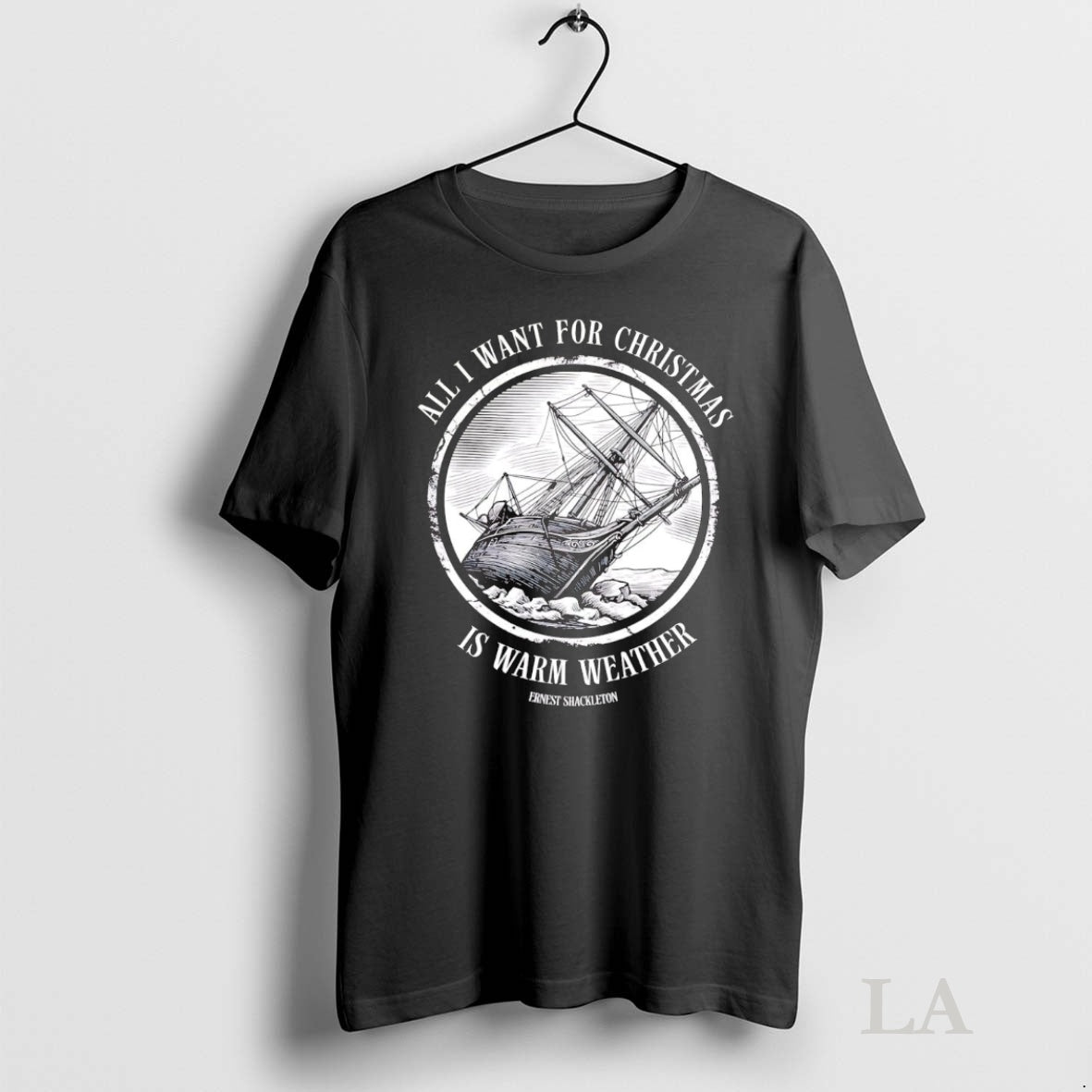 Original Ernest Shackleton All I Want For Christmas Is Warm Weather