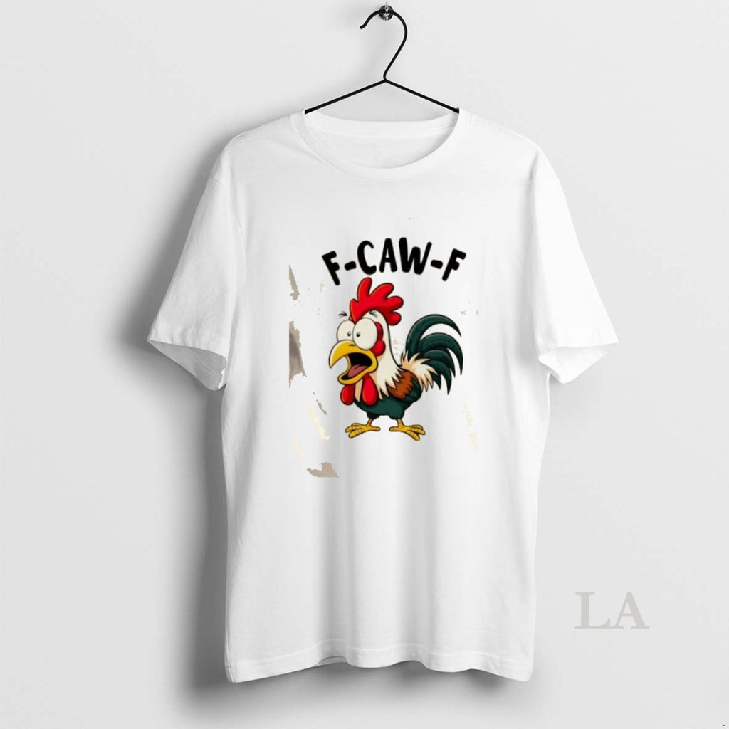 Original F Caw F Rooster Screaming Chicken Clucking Cartoon