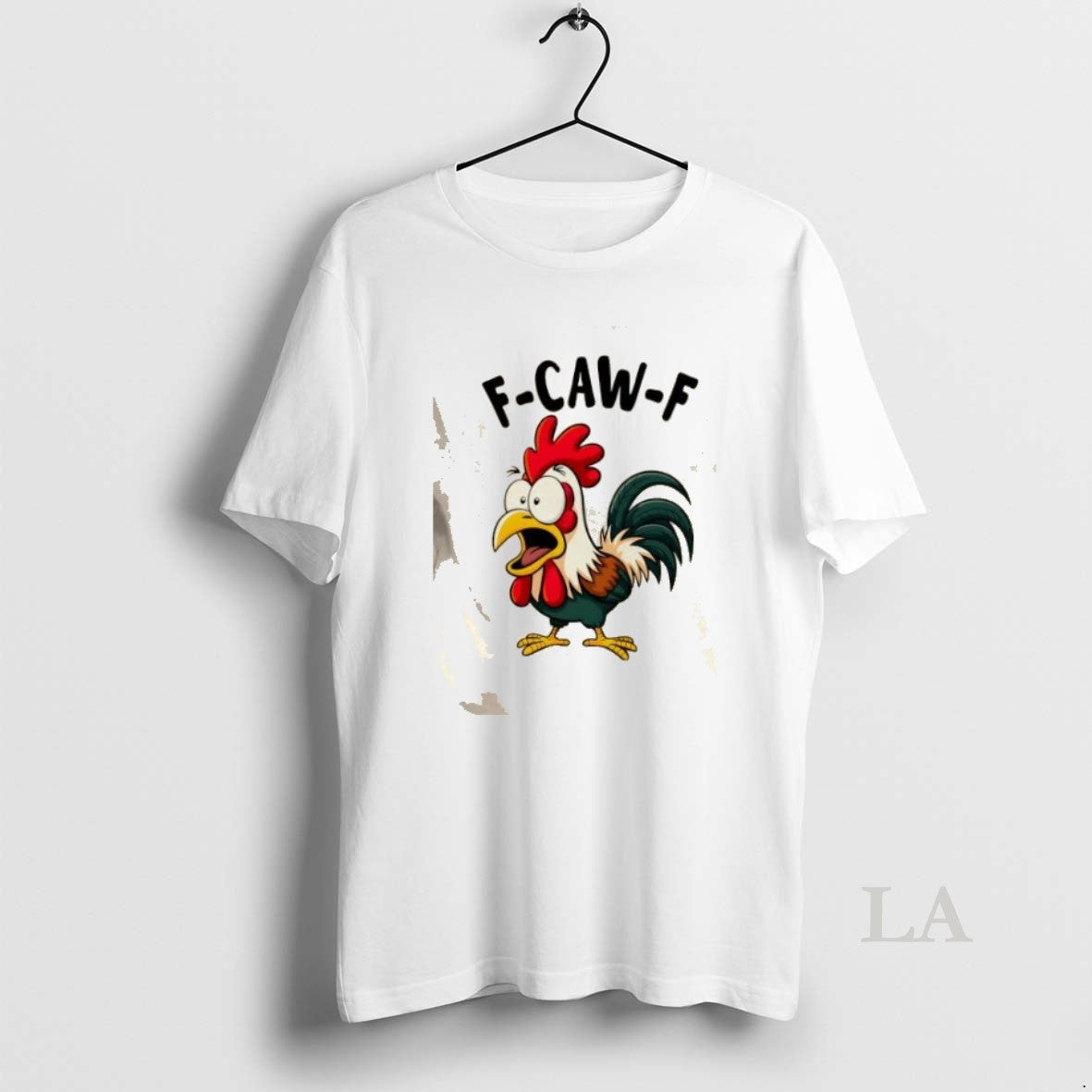 Original F Caw F Rooster Screaming Chicken Clucking Cartoon