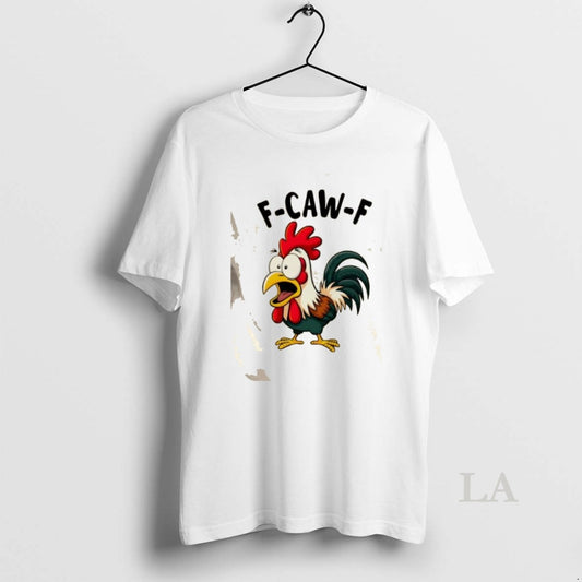 Original F Caw F Rooster Screaming Chicken Clucking Cartoon