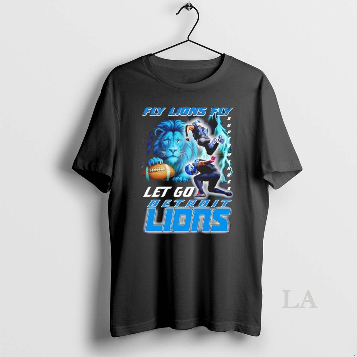 Original Fly Lions Fly Super Heroes Let Go Detroit Lions 2025