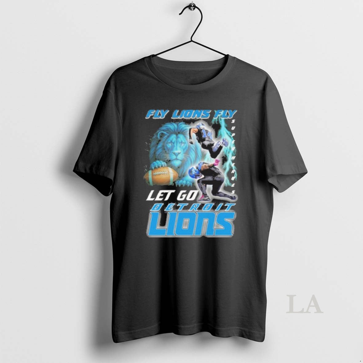Original Fly Lions Fly Super Heroes Lets Go Detroit Lions