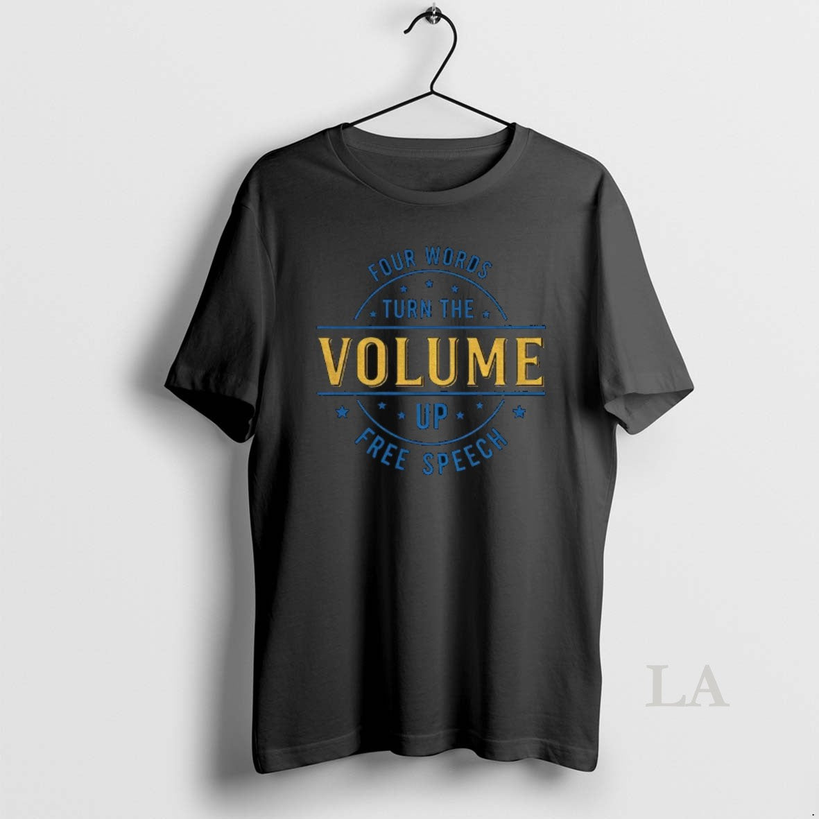 Original Four Words Turn The Volume Up Free Speech Democracy Protest