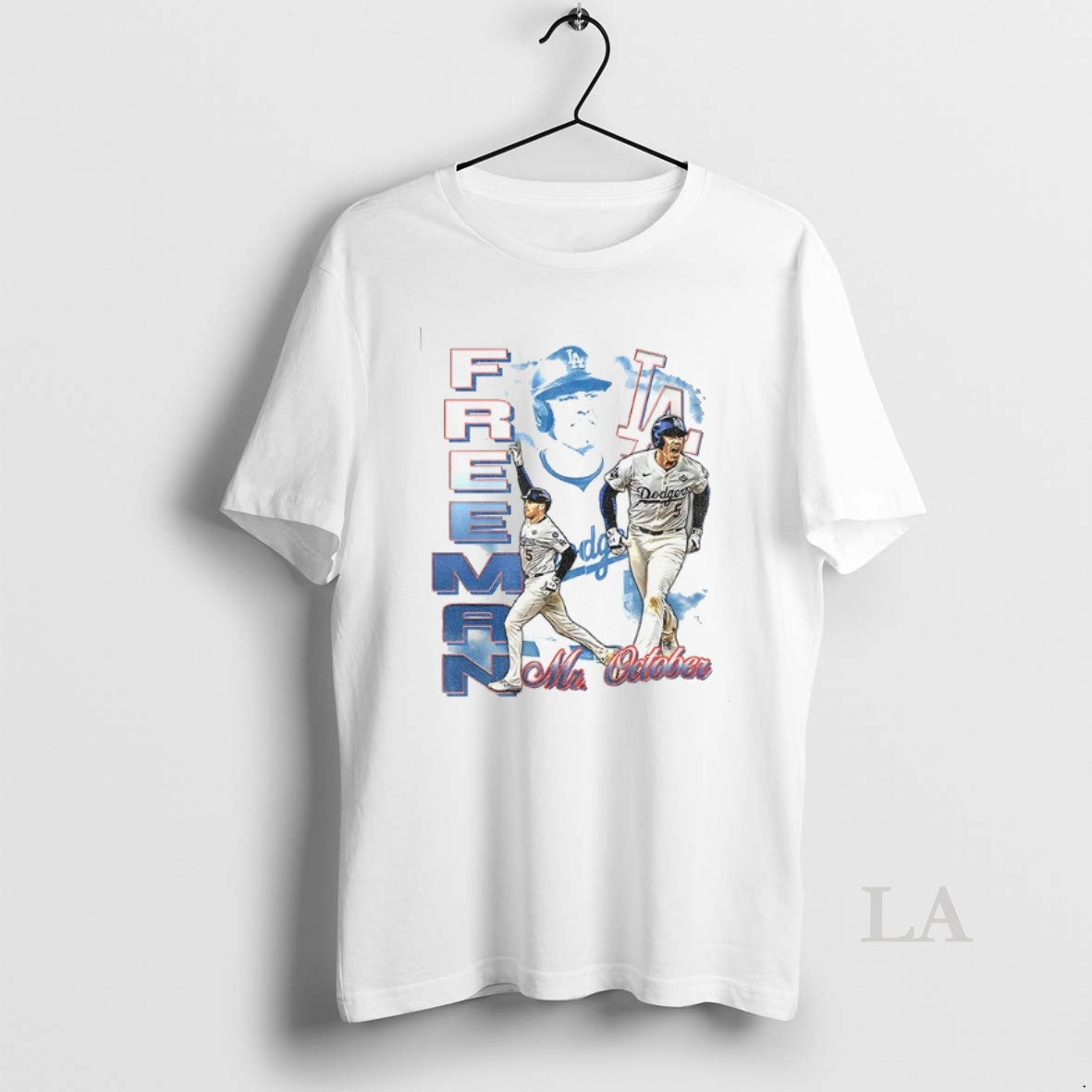 Original Freddie Freeman Mr October Los Angeles Dodgers Mlb Baseball Graphic Vintage