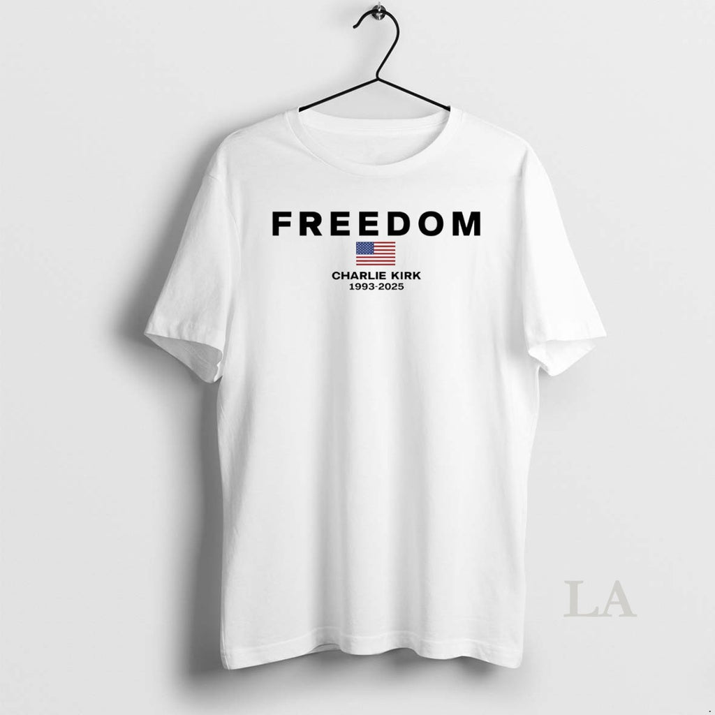 Original Freedom Charlie Kirk 1993 2025 White