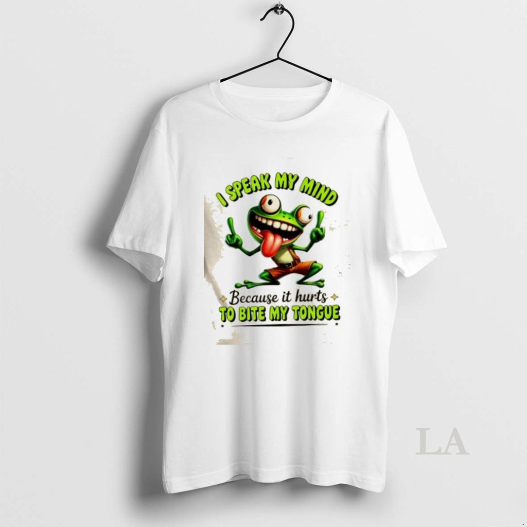 Original Frog I Speak My Mind Because It Hurts To Bite My Tongue