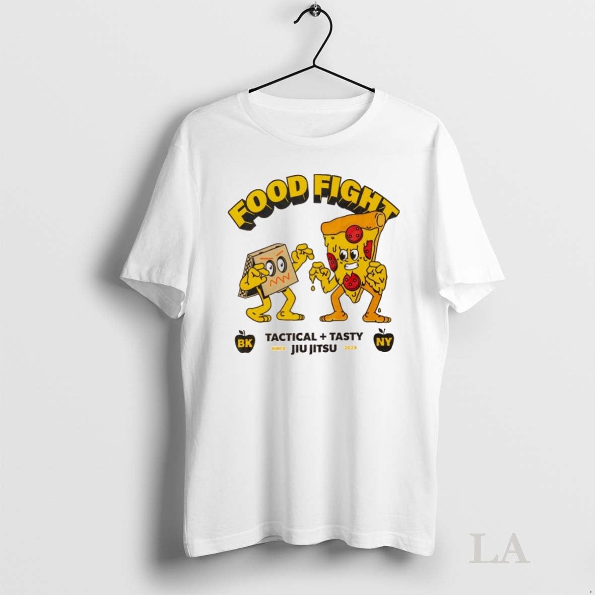 Original Front Design Pizza Tactical Tasty Jiu Jitsu Bk And Ny Since 2025 Logo