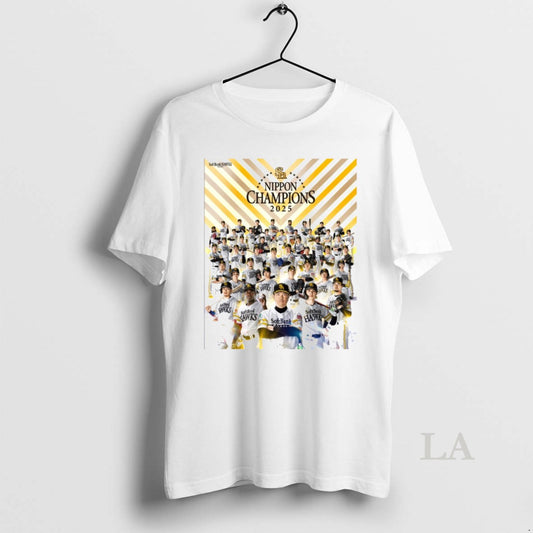 Original Fukuoka Softbank Hawks 2025 Nippon Champions