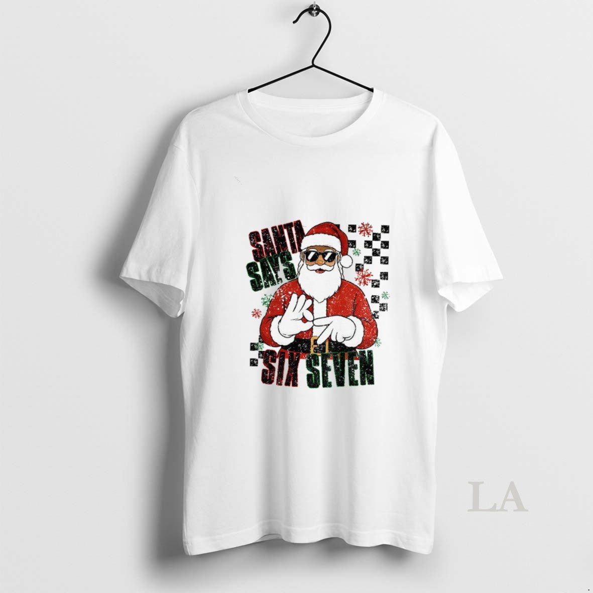 Original Funny Santa Christmas Santa Says Six Seven Hip Hop