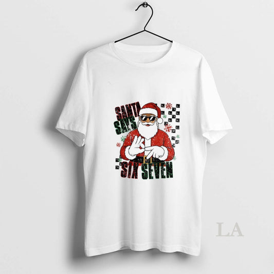 Original Funny Santa Christmas Santa Says Six Seven Hip Hop