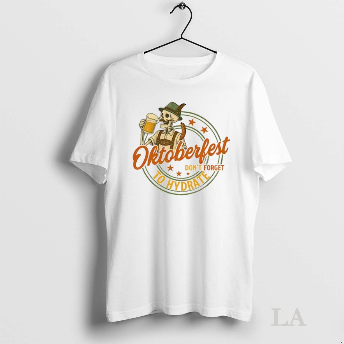 Original Funny Skeleton Beer Lover German Oktoberfest Drinking Team Dont Forget To Hydrate