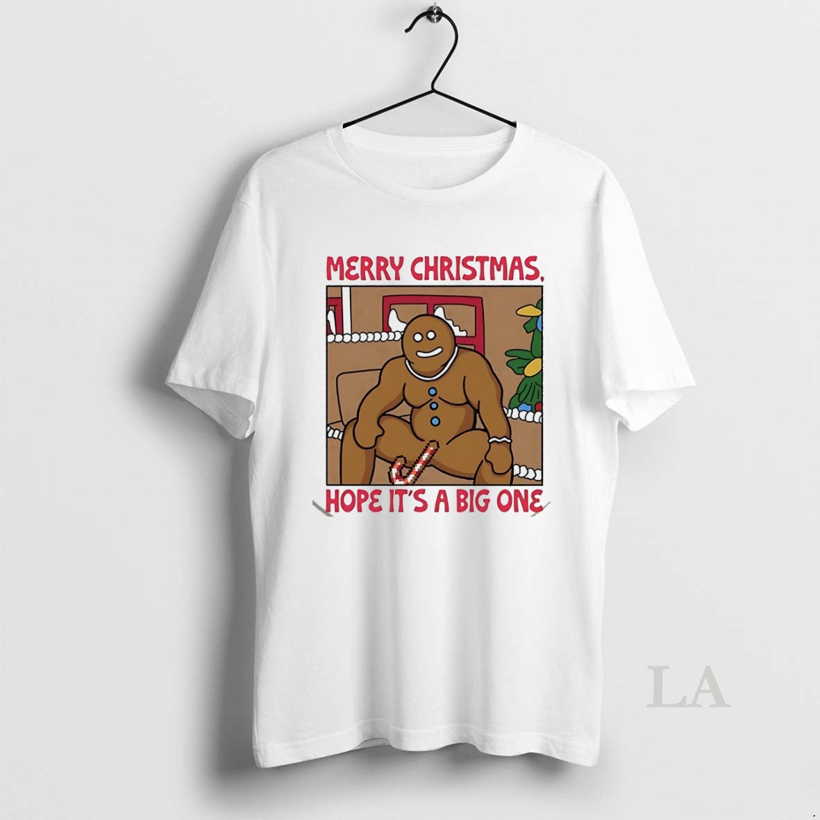 Original Gingerbread Merry Christmas Hope Its A Big One White
