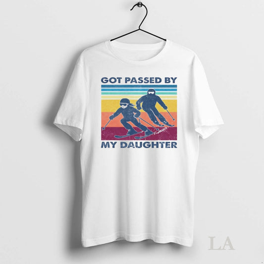 Original Got Passed By My Daughter Skiing Vintage Tee Sweater