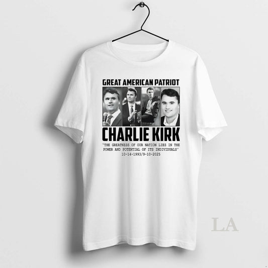 Original Great American Patriot Charlie Kirk White