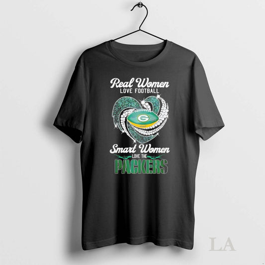 Original Green Bay Packers Real Women Love Football Smart Women Love The Packers Tee Sweater