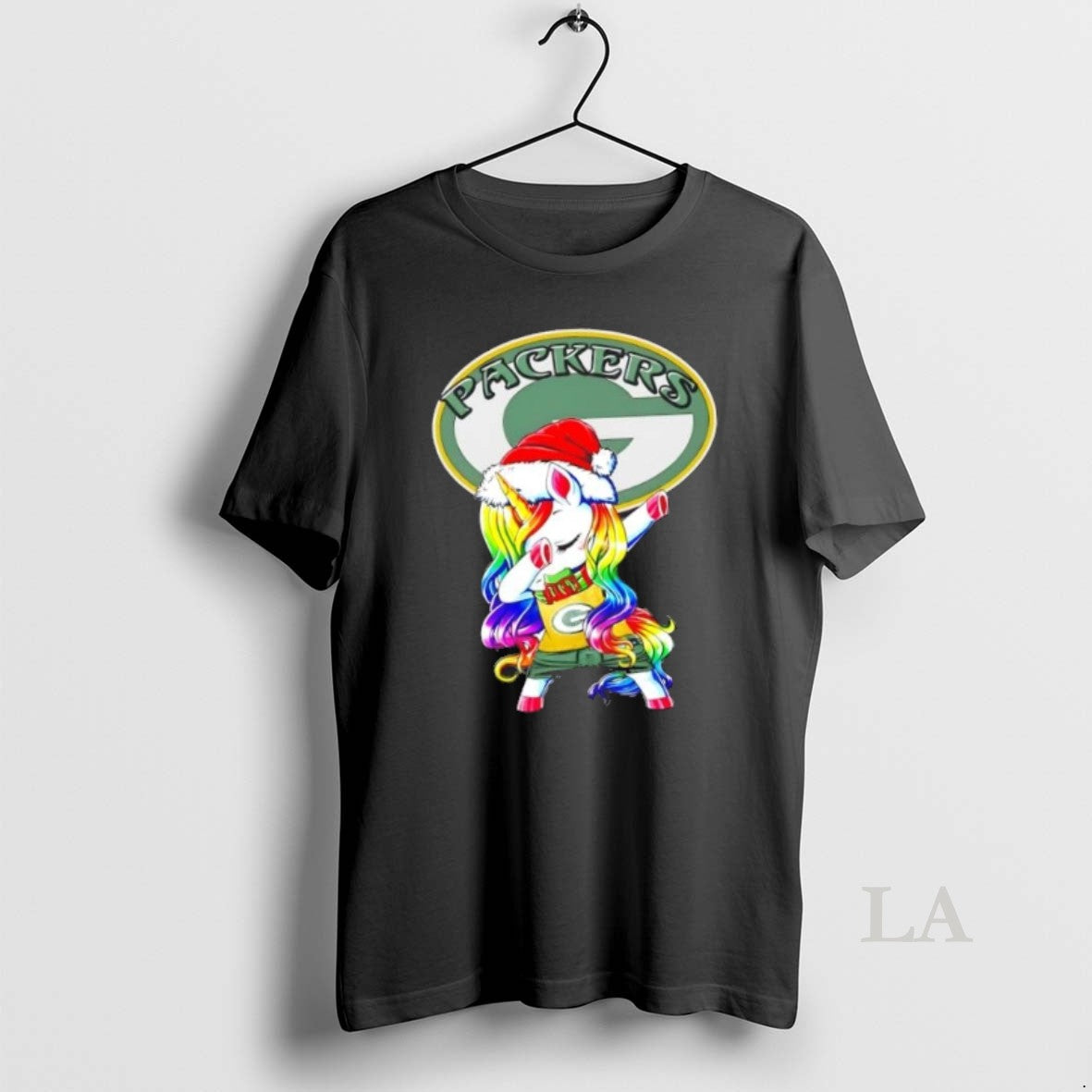 Original Green Bay Packers X Unicorn Santa Hat Dabbing Merry Christmas