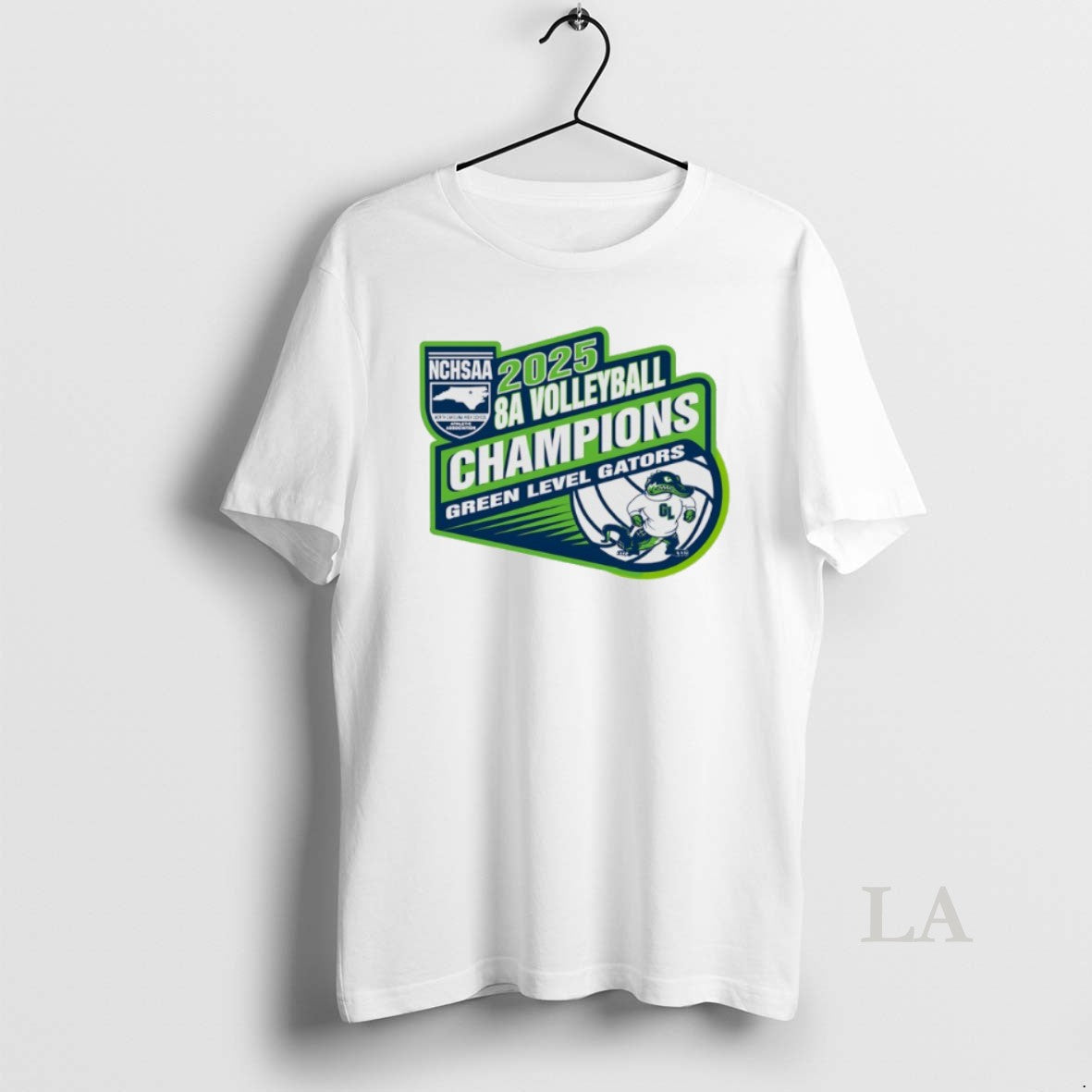Original Green Level Gators 2025 Nchsaa 8a Volleyball Champions