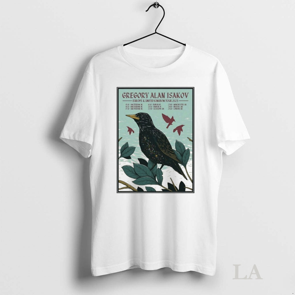 Original Gregory Alan Isakov 2025 Europe And United Kingdom Tour Tee Sweater