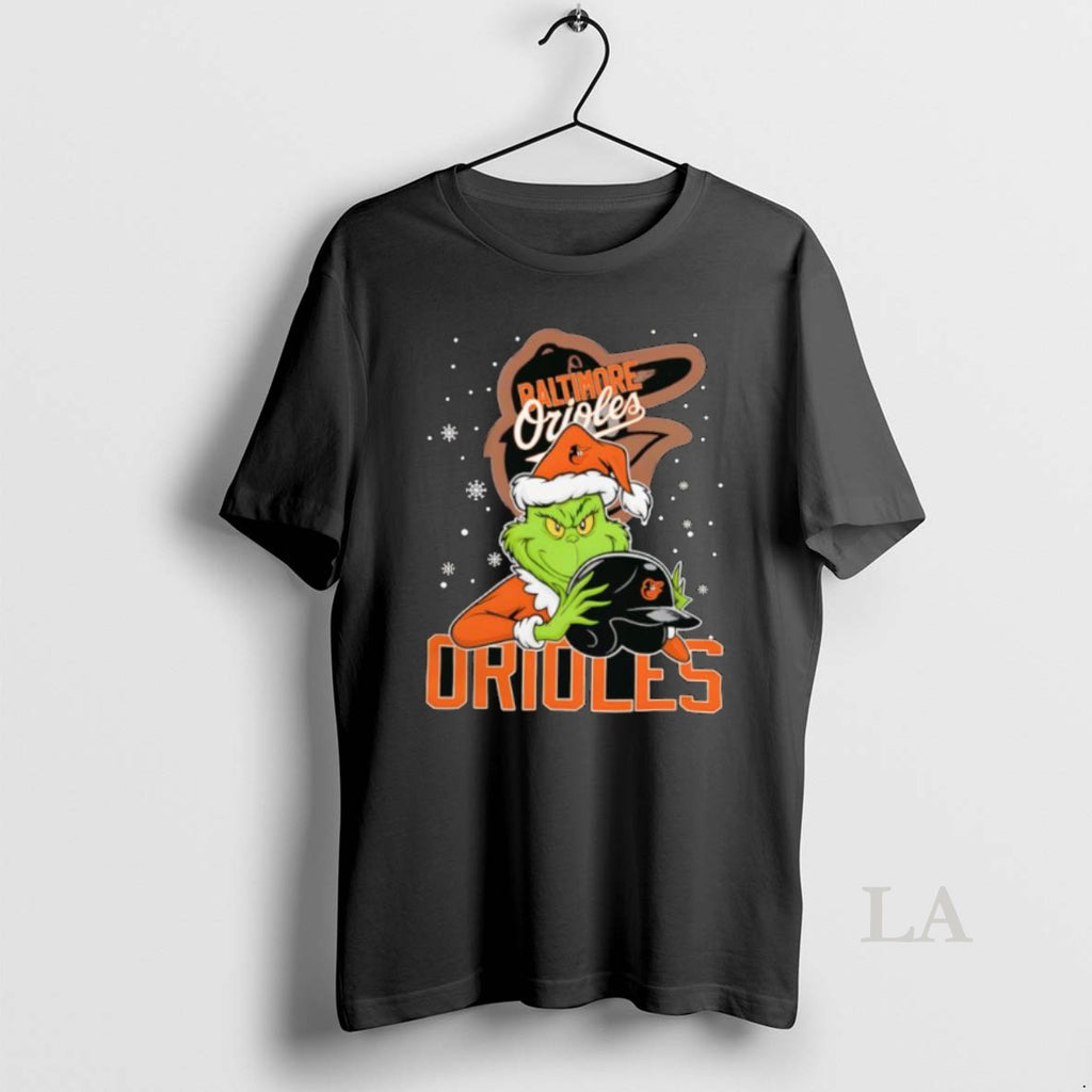 Original Grinch Baltimore Orioles Baseball Logo Christmas