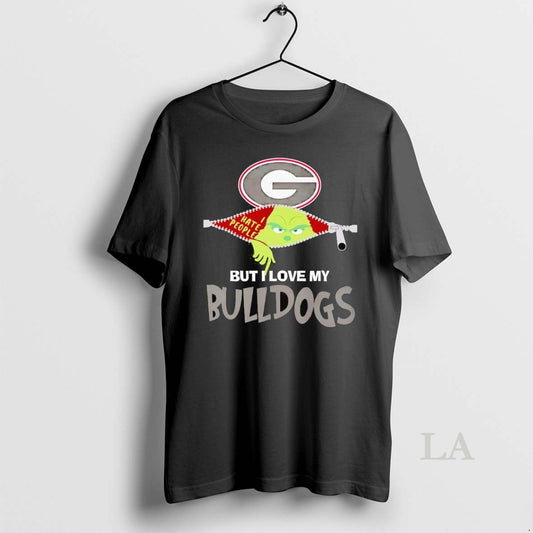 Original Grinch I Hate People But I Love My Georgia Bulldogs