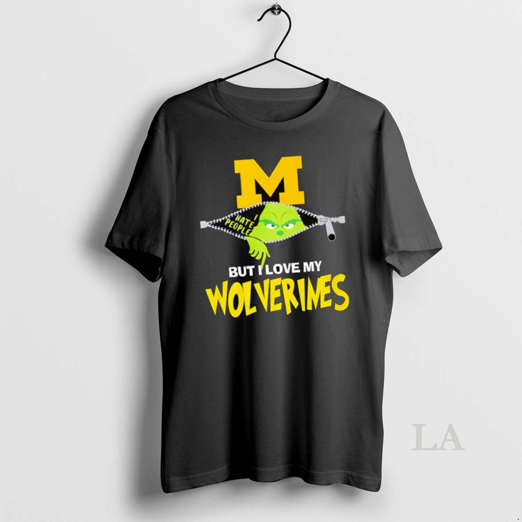Original Grinch Michigan Wolverines Logo I Hate People But I Love My Wolverines