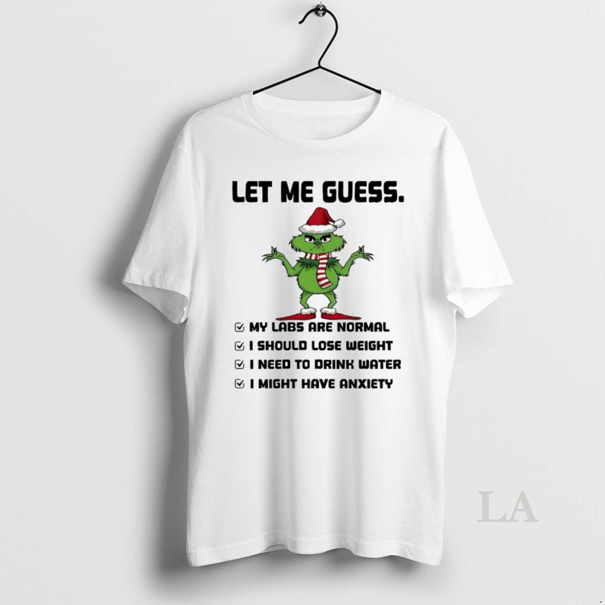 Original Grinch Santa Hat Let Me Guess My Labs Are Normal I Should Lose Weight