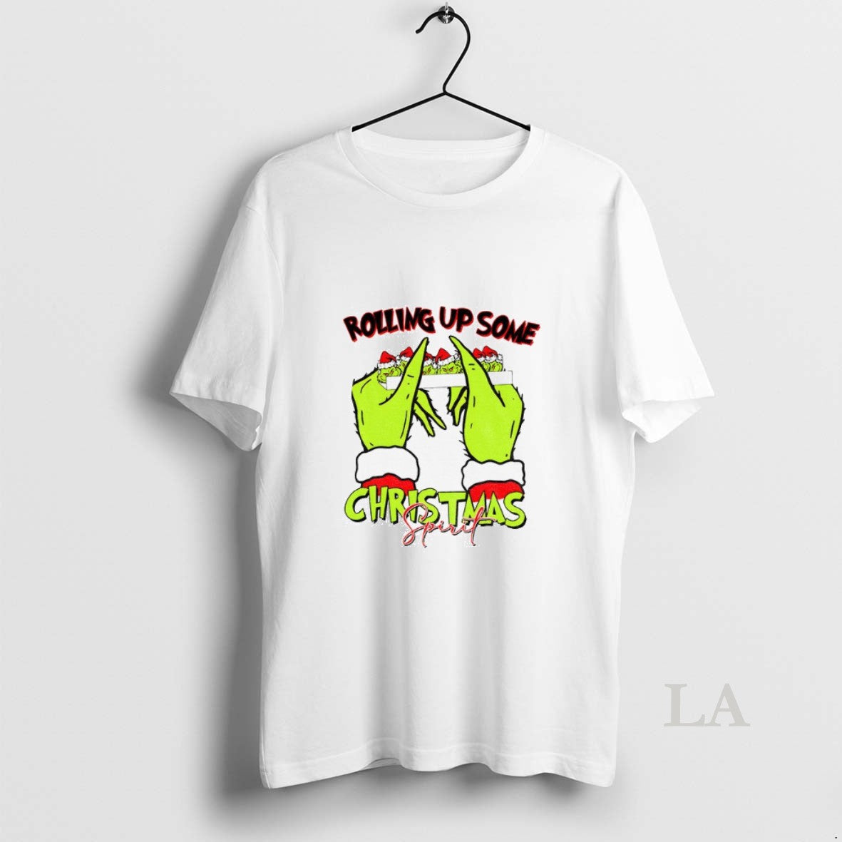 Original Grinch Santa Hat Rolling Up Some Christmas Spirit Merry Christmas 2025