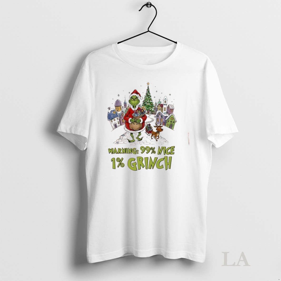 Original Grinch And Max Dog Warning 99 Percent Nice 1 Percent Grinch