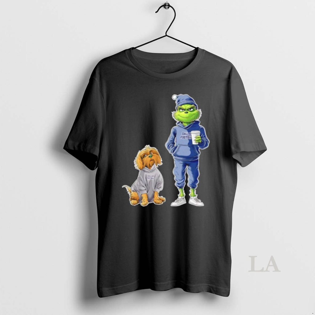 Original Grinch And Dog Dallas Cowboys Football Merry Christmas