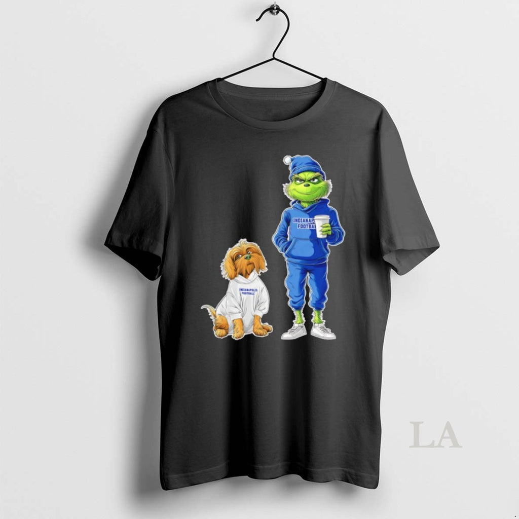 Original Grinch And Dog Indianapolis Colts Football Merry Christmas