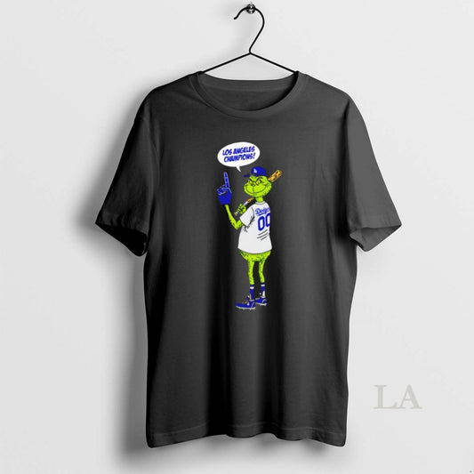 Original Grinch Fan Of Los Angeles Dodgers Champions World Series 2025 Merry Christmas