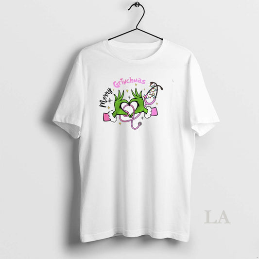 Original Grinch Nurse Love Hand Merry Grinchmas Merry Christmas