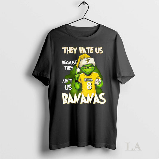 Original Grinch X Savannah Bananas They Hate Us Because They Aint Us Bananas Christmas