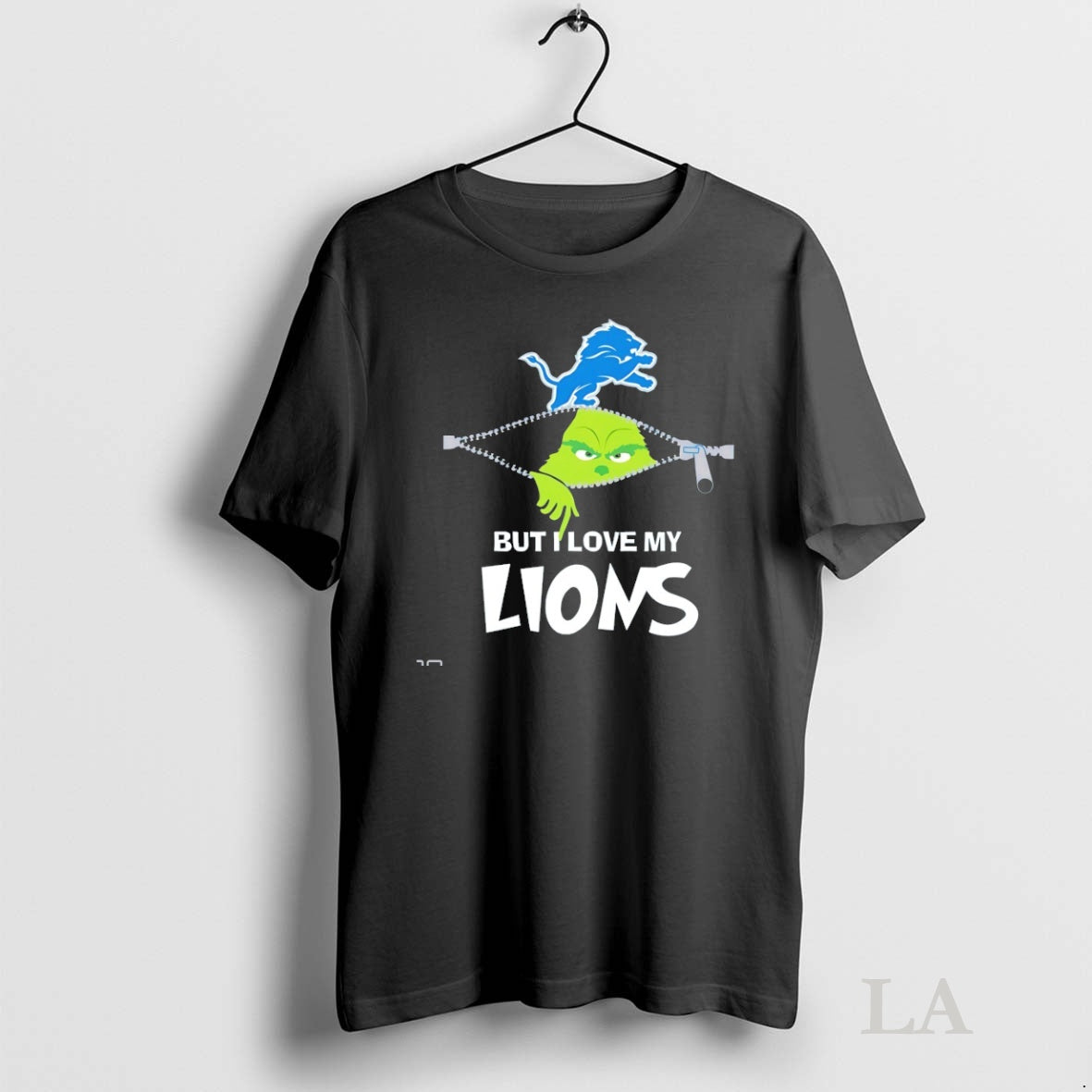 Original Grinch Zipper But I Love My Detroit Lions Christmas