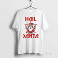 Original Hail Santa Rock And Roll Christmas Circle