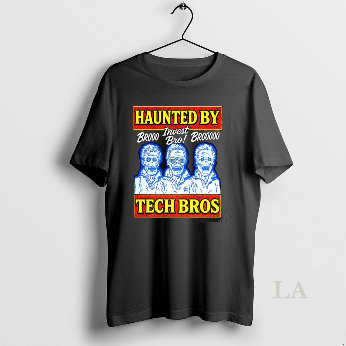 Original Haunted By Tech Bros Zombie Bro Invest Bro