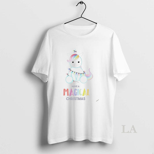 Original Have A Magical Christmas Unicorn Light String White