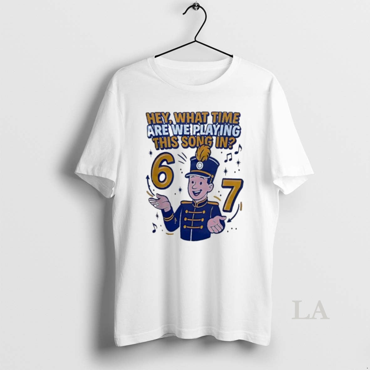 Original Hey What Time Are We Playing This Song In Pepwear Marching 6 7 Graphic